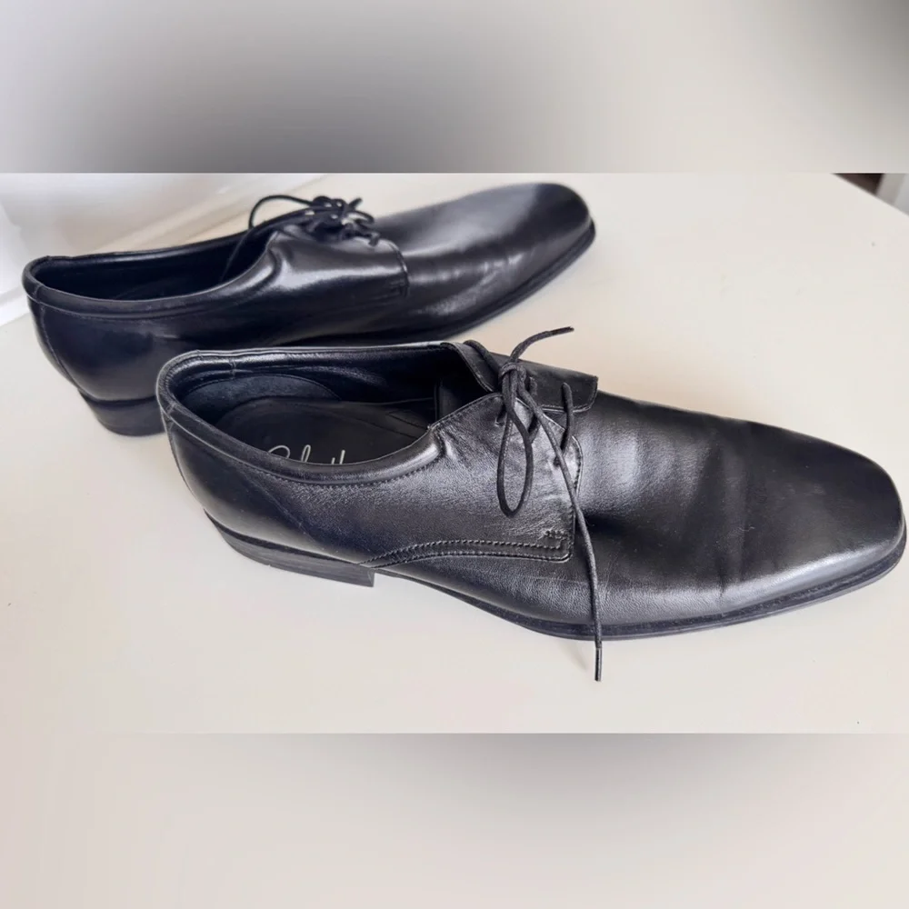 COLE HAAN Vellapais Men’s Gorman Oxford Black Leather Dress Shoes